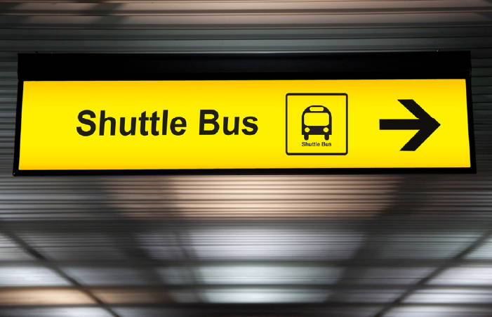 Shuttle Bus is popular mode of transport